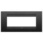 Rama ornament 6 module Gewiss Chorus Geo GW16406VN, negru satinat