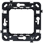 Rama suport 2M standard international cu suruburi Gewiss Chorus GW16822, alb, negru, titan