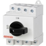 Separator rotativ pentru sistemele fotovoltaice 4P 32A 1000V DC Gewiss GW96187