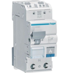 Dispozitiv de detectare a defectelor de arc electric AFDD, 1P+N, 10A, curba C, tip A, 6kA, Hager ARC960D