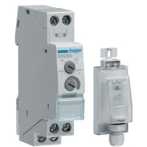 Intrerupator Crepuscular 1M 230V, 16A AC1,celula montaj aparent Hager EEN100