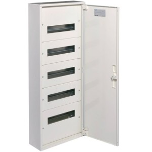 Tablou electric aplicat 60 module ( 5x12 ), usa opaca Hager FW512W