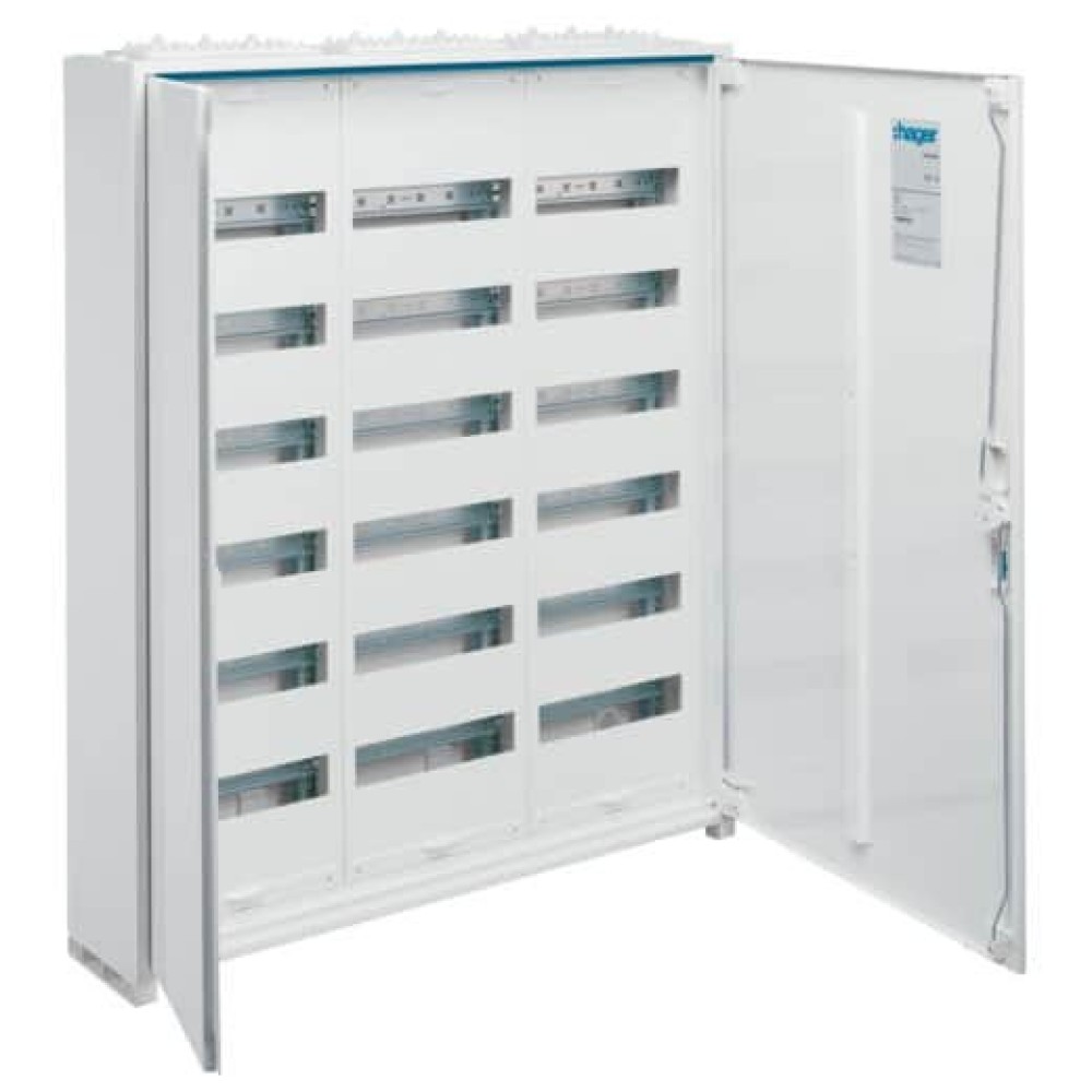 Tablou electric metalic, 216 (6X36)module , aplicat, Hager, Univers, IP44 Hager FWB63S