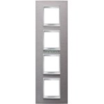 Rama Lux Int. V .Metal Otelinox 2+2+2+2M GW16229MI - Gewiss