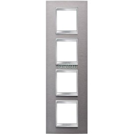 Rama Lux Int. V .Metal Otelinox 2+2+2+2M GW16229MI - Gewiss