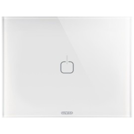 Rama ornament 3 module 1 simbol Gewiss Chorus Ice Touch GW16951CB, alb