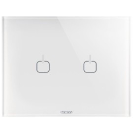 Rama ornament 3 module 2 simboluri Gewiss Chorus Ice Touch GW16952CB, alb