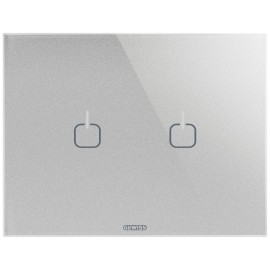 Rama ornament 3 module 2 simboluri Gewiss Chorus Ice Touch GW16952CT, titan