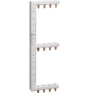 Bareta alimentare Hager KCF668L, 3P+N, tip pin, 4 module x 3 randuri, stanga-vertical, 10mmp, 63A