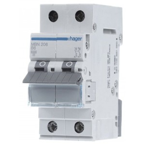  Siguranta automata 2P, 6A, 6kA, B, Hager MBN206