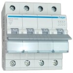 Siguranta automata 4P, 32A, 6kA, curba C Hager MCN432