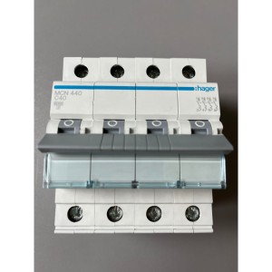 Siguranta automata 4P, 40A, 6kA, curba C Hager MCN440