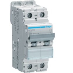 Siguranta automata Hager NCN232, 2P, 32A, 10kA, curba C