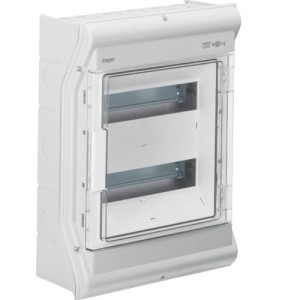  Tablou Vector 24M IP54/65 aparent, protectie UV Hager VE212PN