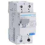 Siguranta automata diferențiala P+N 10A/30mA, Curba C, 4,5kA, tip AC Hager - AD860J