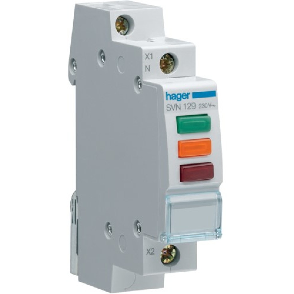 Lampă semnalizare 230V verde+roșu+portocaliu Hager - SVN129