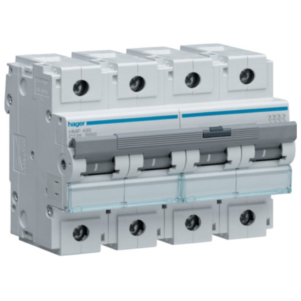 Siguranta automata 4P 100A 10kA Curba C - Hager - HMF490