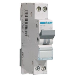 Siguranta automata 1P+N, 32A, 4,5kA, Curba B, 1M Hager - MHN532