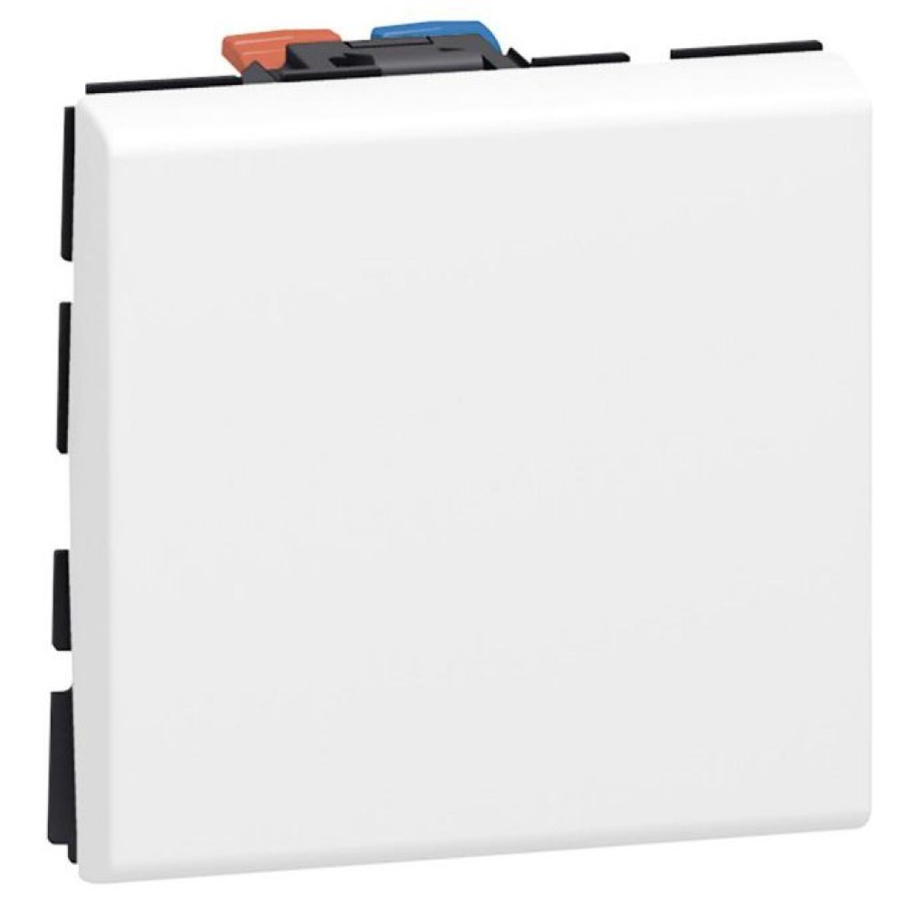 Intrerupator 2 module Legrand Mosaic 077010 / 077010L, alb