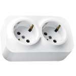 Priza dubla schuko aparenta Legrand Forix 782413