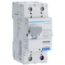 Siguranta automata diferențiala P+N 40A/30mA, Curba C, 6KA, tip A Hager - AD990J
