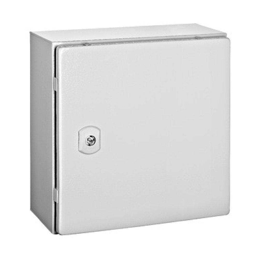 Cutie metalică+contrapanou, o uşă IP66 ÎxLxA=300x300x150mm  WSA3030150