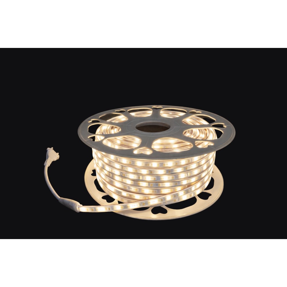 BANDA LED SMD "DRIVER FREE" 50M 8MM 8W 220V 120/leduri/M 800lm IP65 PLUS