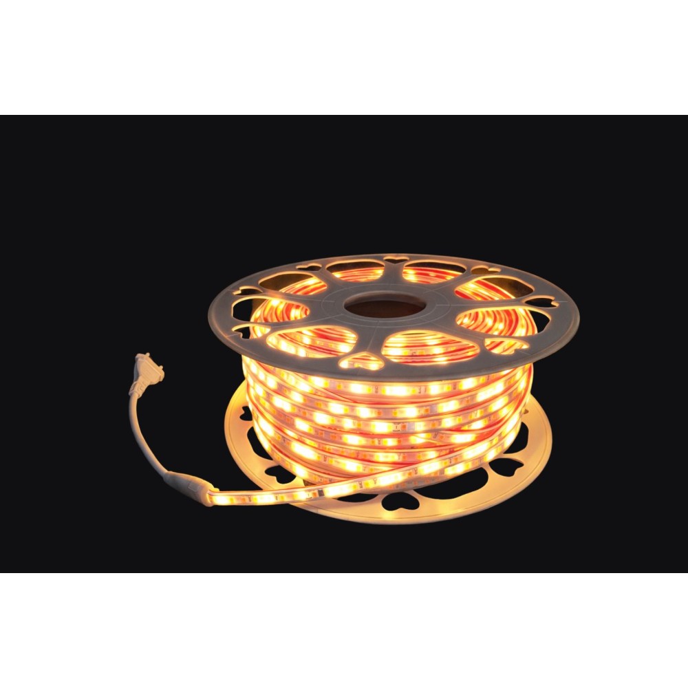 BANDA LED SMD "DRIVER FREE" 50M 8MM 8W 220V 120/leduri/M 800lm IP65 PLUS