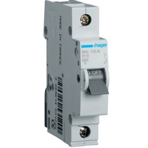Siguranta 1P 16A 6kA curba B 1M MB116A