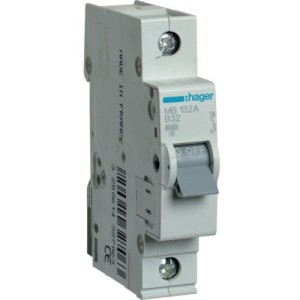 SIGURANTA 1P 32A 6KA CURBA B HAGER MB132A