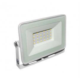 Proiector slim alb cu LED 20W 3000k