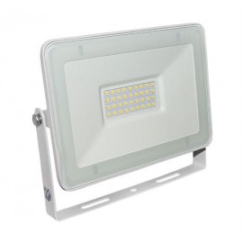 Proiector slim alb cu LED 30W 6200k