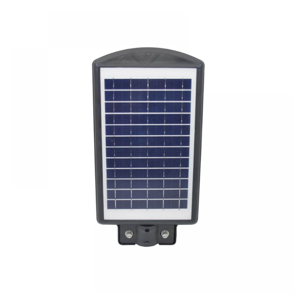 Lampa solara LED pentru iluminat stradal 984 lm 100W 6400K IP65 cu telecomanda si senzor miscare