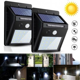 Lampa Solara Cu 20 LED-Uri 6500K 60 Lm IP65 Cu Senzor Lightex