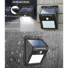 Set 10 Lampi Solare Cu 20 LED-Uri 6500K 60 Lm IP65 Cu Senzor Lightex