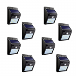 Set 8 Lampi Solare Cu 20 LED-Uri 6500K 60 Lm IP65 Cu Senzor Lightex