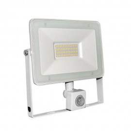 Proiector cu LED si senzor de miscare 30W  alb 4000k