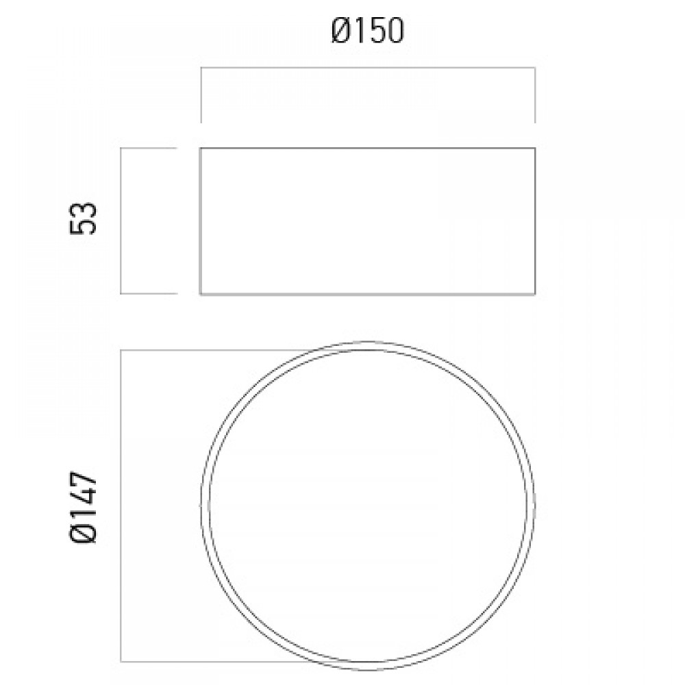 Plafoniera LED Alb Cald RX03WW SGD