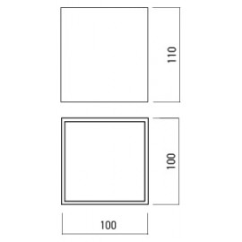  Plafoniera LED SMD Alb Cald SM01WW SBK ARELUX