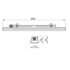 Corp de iluminat industrial LED SMART 3e 800MM 4000 K IP66/IP69 34 W 4000K GEWISS