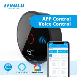 KIT Smart Hub extern LIVOLO, generatie noua EC - control wireless+priza inteligenta alb/negru