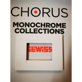 Rama Gewiss Chorus GEO GW16403TB, 3 module, alba, pentru priza / intrerupator