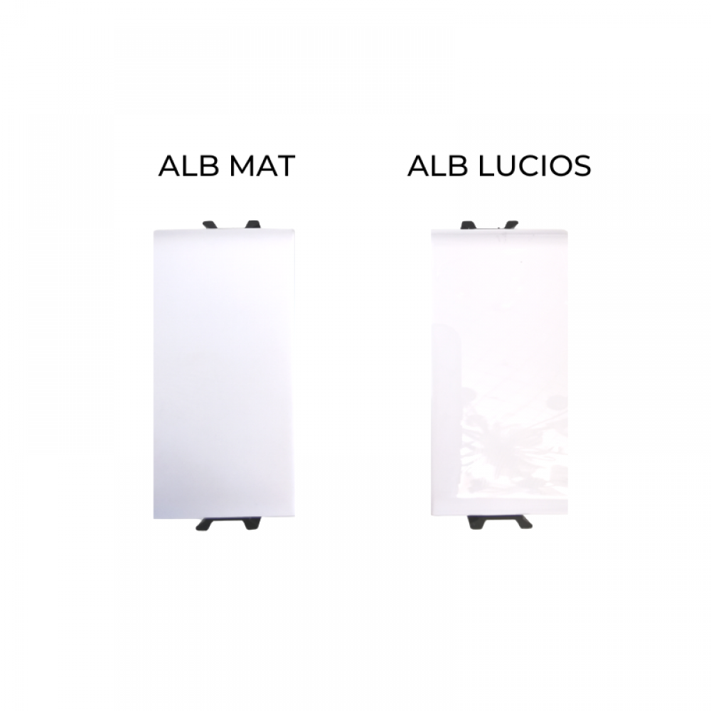 Intrerupator simplu Gewiss Chorus GW15001 incastrat modular alb satin/mat