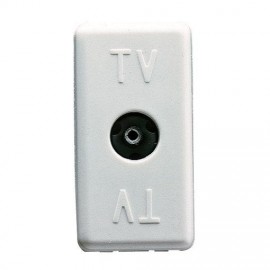 Priza TV directa System GW20228, modulara - 1 m, alba