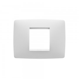 Rama Gewiss Chorus ONE GW16102TB, 2 module, alba, pentru priza / intrerupator
