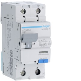Siguranta Diferentiala 1P+N 40A 30MA C HAGER AD990J