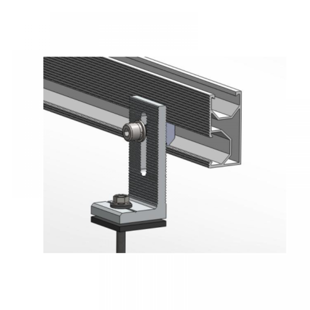 Clema L FEET plus accesorii inox pentru acoperis tabla