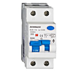 Siguranta automata+dif. 1P+N, AMPARO 6kA, B 20A, 30mA,tip A  AK668620--