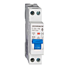 Siguranta automata AMPARO, 4,5kA, C25A, 1P+N, 1modul  AM417525--