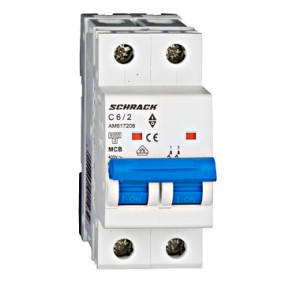 Siguranta automata modulara, (MCB) AMPARO 6kA, C 6A, 2-poli  AM617206--